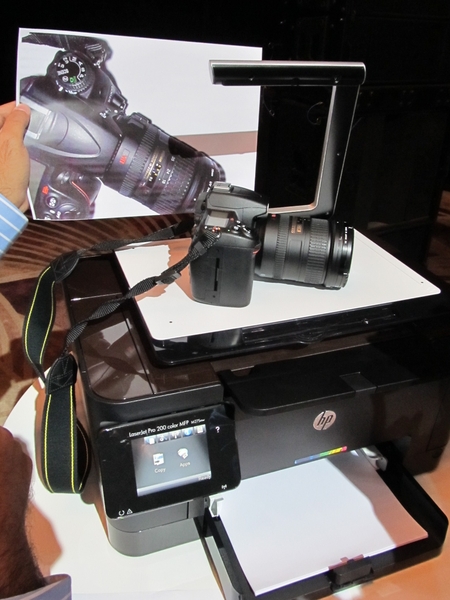 HP TopShot LaserJet Proで実際にデジタルカメラの画像をスキャンして印刷した。